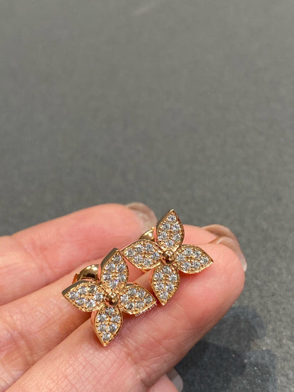[AuraEcho Jewelry]STAR DIAMOND EARRINGS
