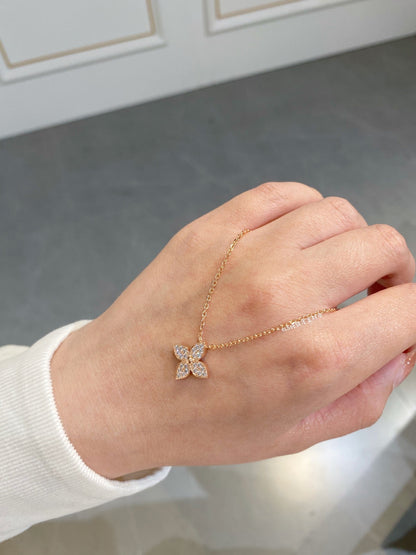 [AuraEcho Jewelry]STAR DIAMOND NECKALCE