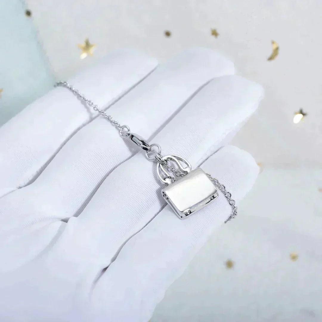[AuraEcho Jewelry]AMULETTE PEDANT SILVER NECKLACE