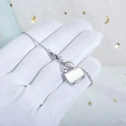 [AuraEcho Jewelry]AMULETTE PEDANT SILVER NECKLACE