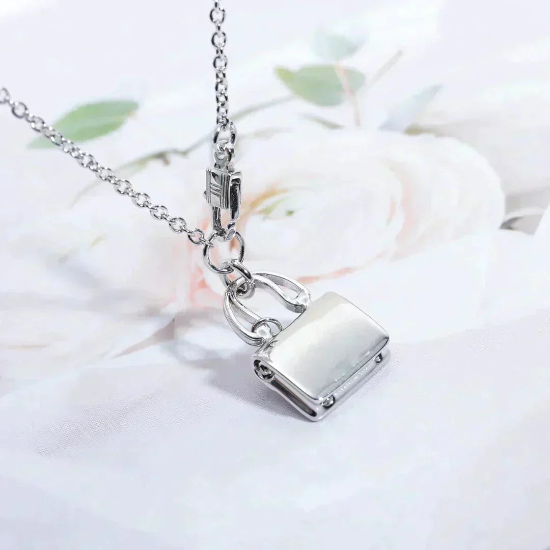 [AuraEcho Jewelry]AMULETTE PEDANT SILVER NECKLACE