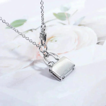 [AuraEcho Jewelry]AMULETTE PEDANT SILVER NECKLACE
