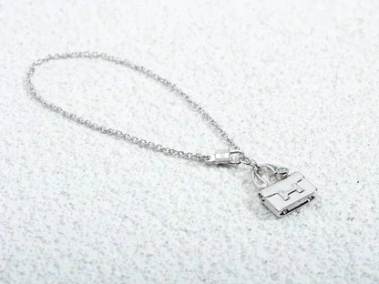 [AuraEcho Jewelry]AMULETTE PEDANT SILVER NECKLACE