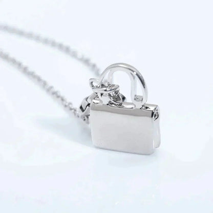 [AuraEcho Jewelry]AMULETTE PEDANT SILVER NECKLACE