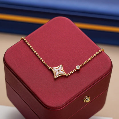 [AuraEcho Jewelry]STAR 1 DIAMOND PINK GOLD BRACELET