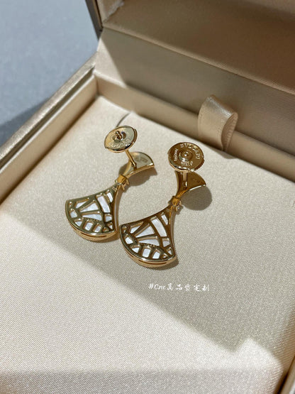 [AuraEcho Jewelry]DREAM MOP 1 DIAMOND EARRINGS