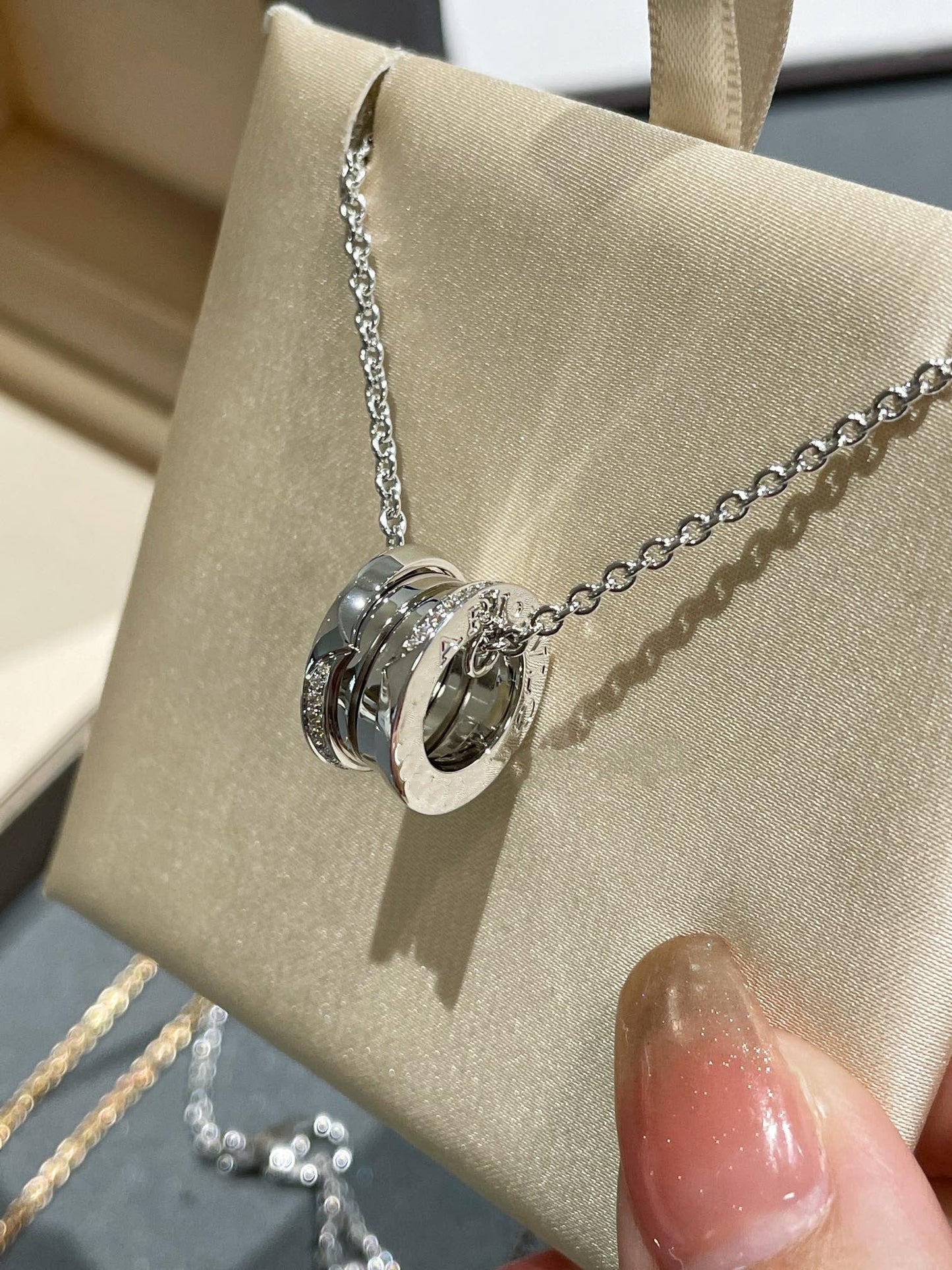 [AuraEcho Jewelry]ZERO 1 NECKLACE DIAMOND