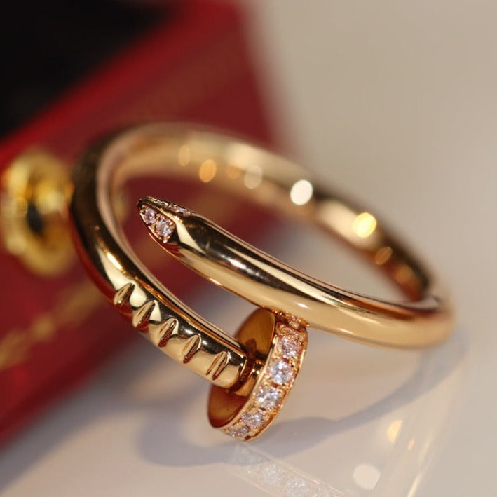 [AuraEcho Jewelry]JUSTE RING 2.65MM GOLD DIAMOND