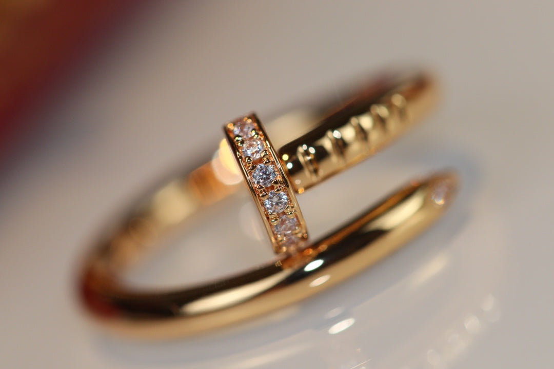 [AuraEcho Jewelry]JUSTE RING 2.65MM GOLD DIAMOND