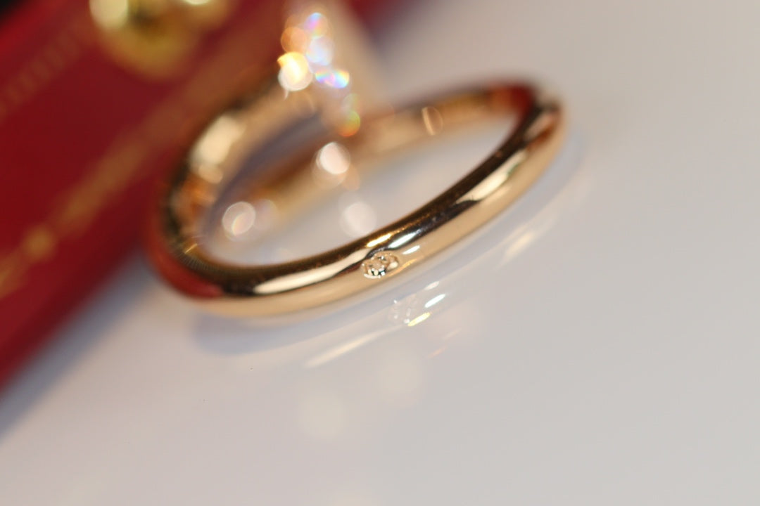 [AuraEcho Jewelry]JUSTE RING 2.65MM GOLD DIAMOND