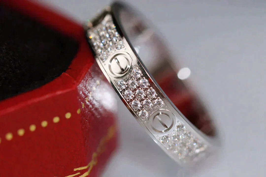 [AuraEcho Jewelry]LOVE RING 3.6MM DIAMOND PAVED