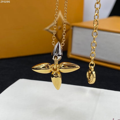[AuraEcho Jewelry]LOUISETTE PEDANT GOLD NECKLACE