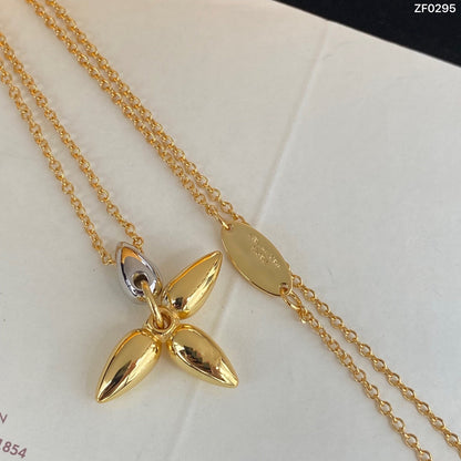 [AuraEcho Jewelry]LOUISETTE PEDANT GOLD NECKLACE