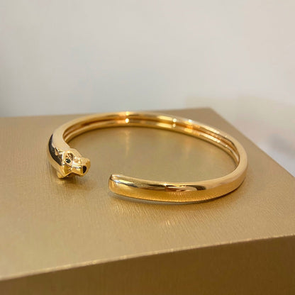 [AuraEcho Jewelry]PANTHERE GOLD OPEN BRACELET