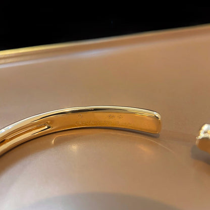 [AuraEcho Jewelry]PANTHERE GOLD OPEN BRACELET