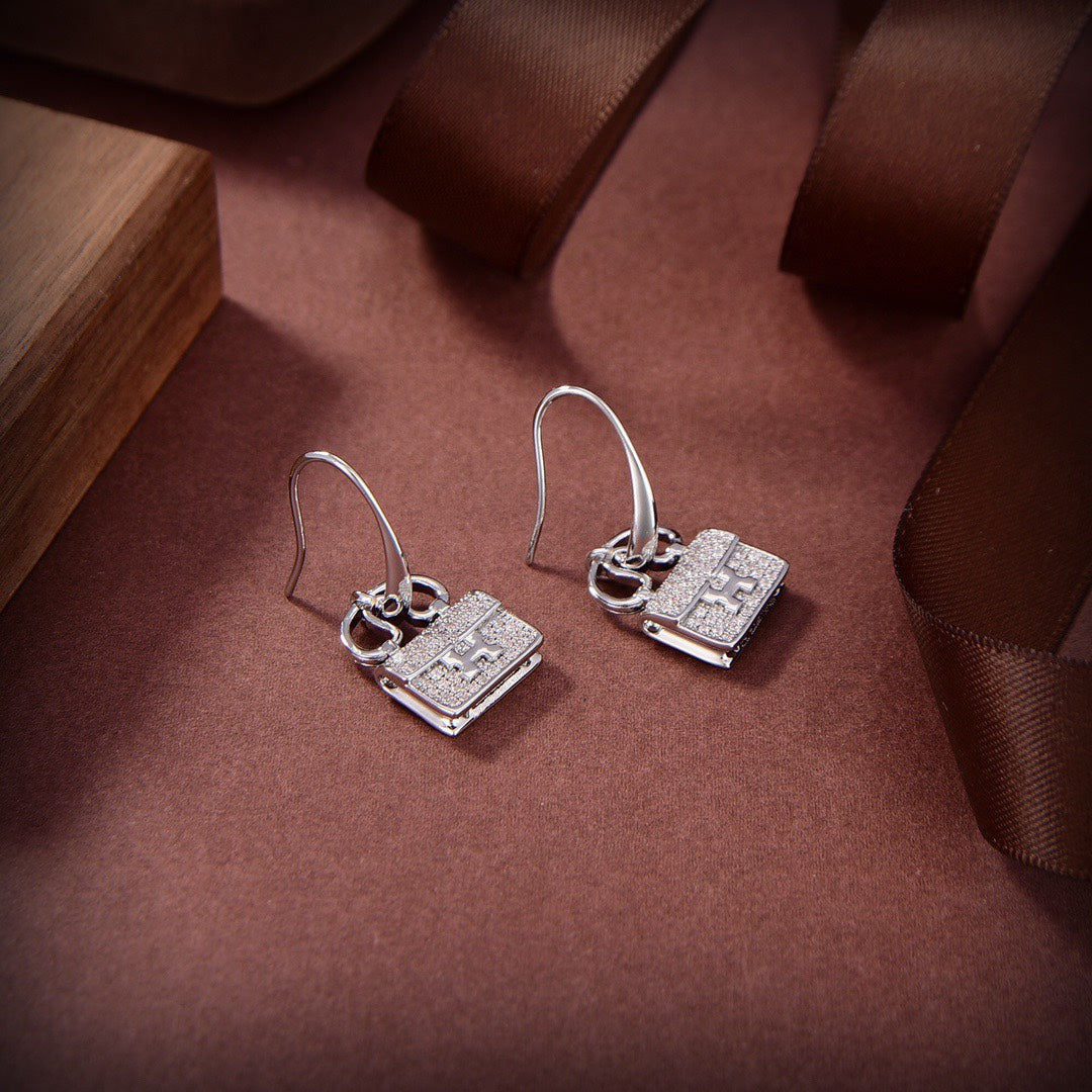 [AuraEcho Jewelry]KELLY DIAMOND EARRINGS