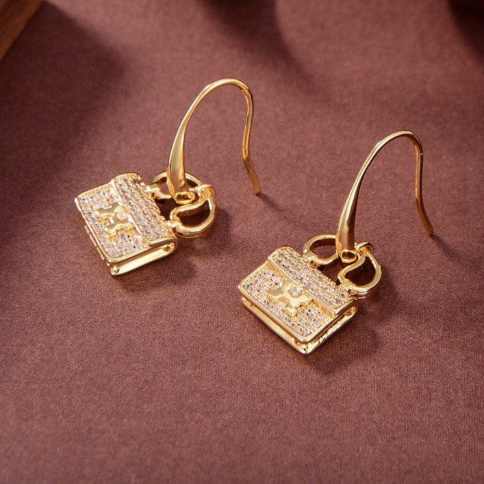 [AuraEcho Jewelry]KELLY DIAMOND EARRINGS