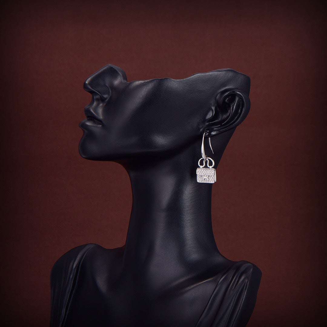 [AuraEcho Jewelry]KELLY DIAMOND EARRINGS