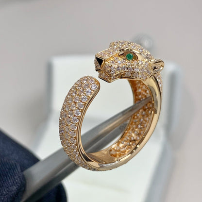 [AuraEcho Jewelry]PANTHERE PINK GOLD DIAMOND RING