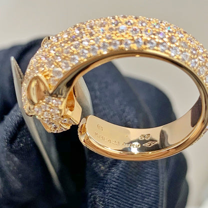 [AuraEcho Jewelry]PANTHERE PINK GOLD DIAMOND RING