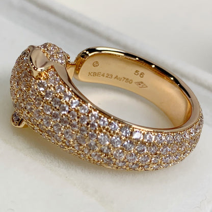 [AuraEcho Jewelry]PANTHERE PINK GOLD DIAMOND RING