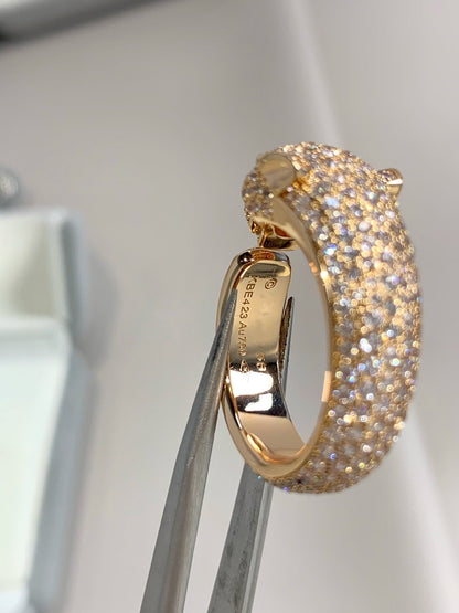 [AuraEcho Jewelry]PANTHERE PINK GOLD DIAMOND RING