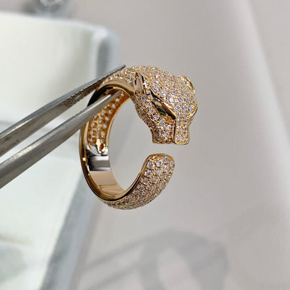 [AuraEcho Jewelry]PANTHERE PINK GOLD DIAMOND RING