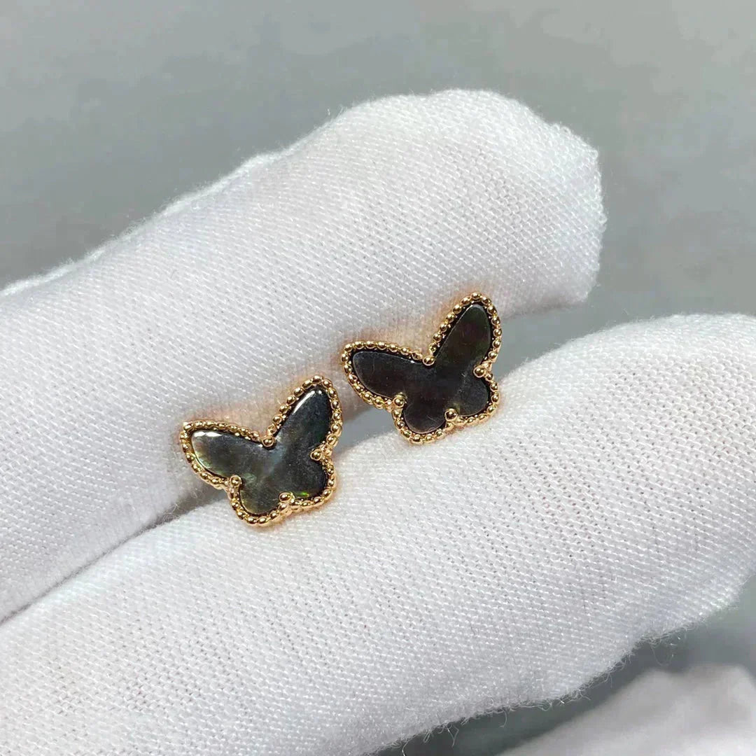 [AuraEcho Jewelry]BUTTERFLY DARK MOP  EARRINGS