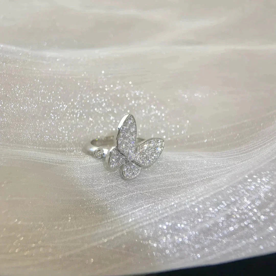 [AuraEcho Jewelry]BUTTERFLY DIAMOND RING