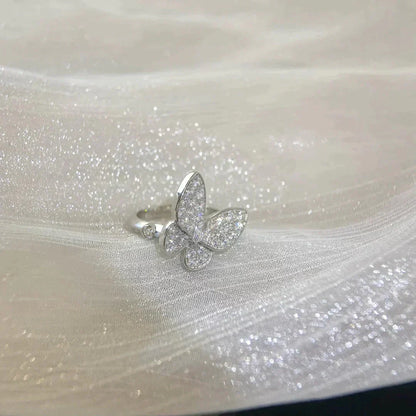 [AuraEcho Jewelry]BUTTERFLY DIAMOND RING