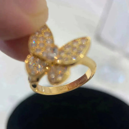 [AuraEcho Jewelry]BUTTERFLY DIAMOND RING