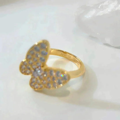 [AuraEcho Jewelry]BUTTERFLY DIAMOND RING