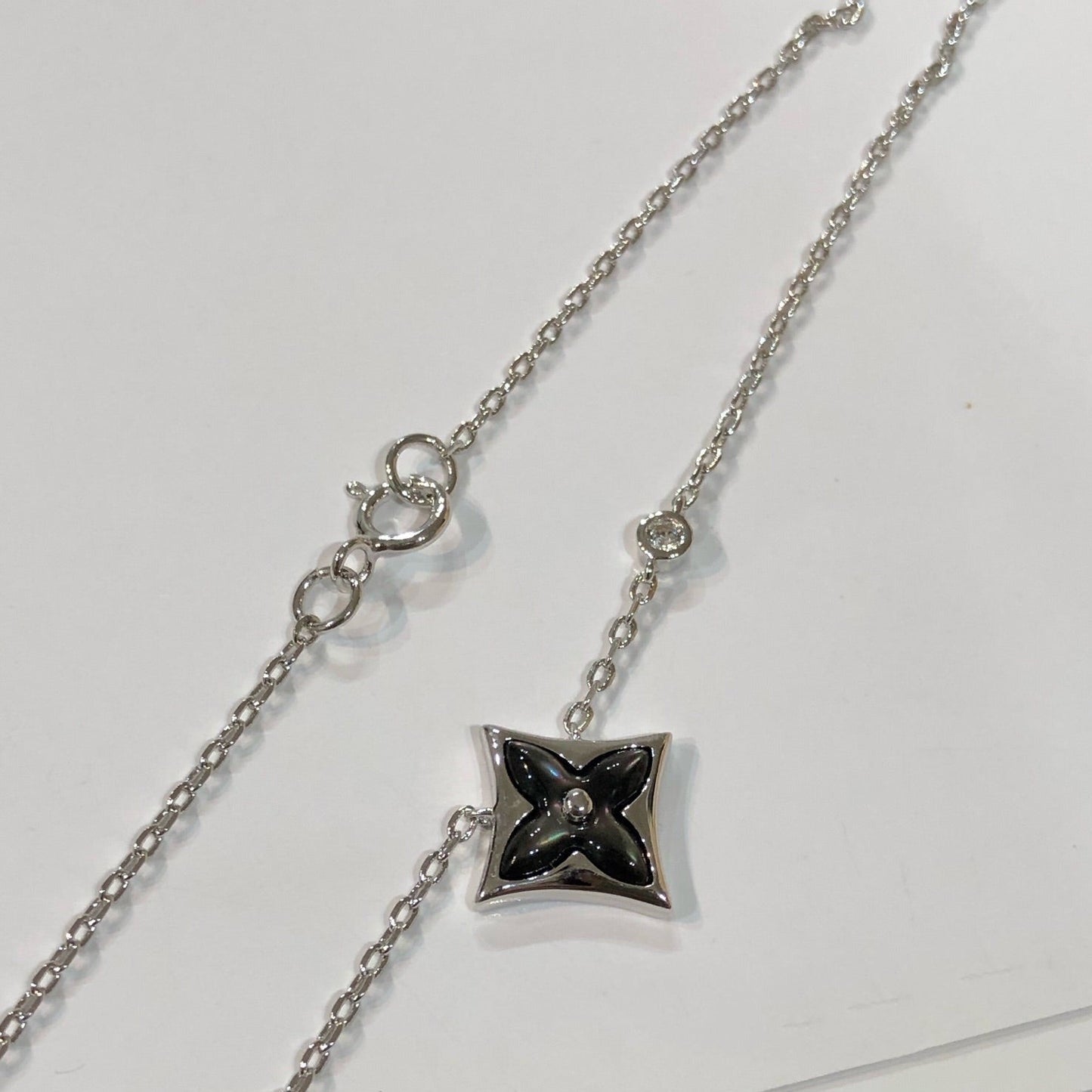 [AuraEcho Jewelry]STAR BLACK MOP NECKLACE