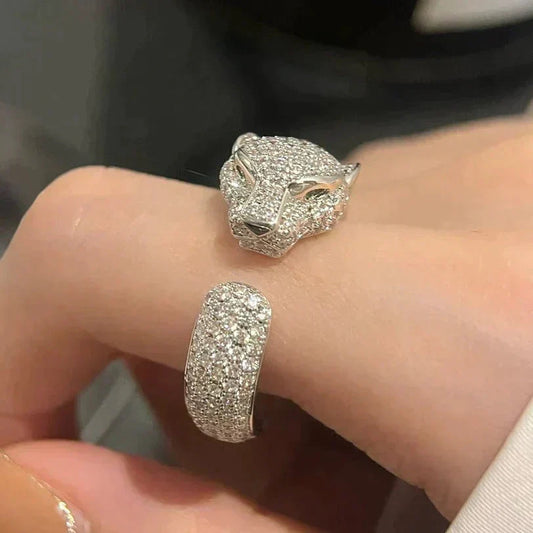 [AuraEcho Jewelry]PANTHERE 5.5MM ALL DIAMOND RING