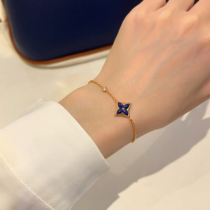 [AuraEcho Jewelry]COLOR STAR PINK GOLD DIAMOND BRACELET