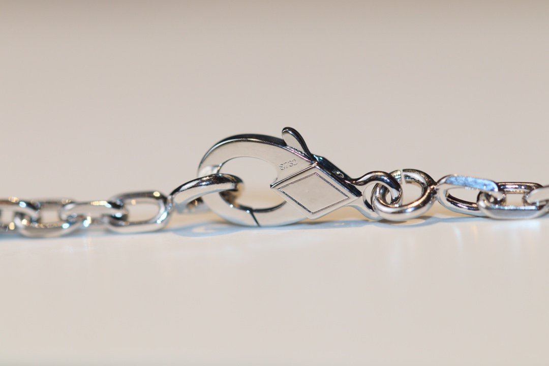 [AuraEcho Jewelry]CLOVER 20 MOTIFS ONYX DIAMOND SILVER
