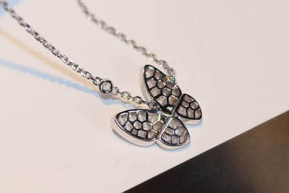 [AuraEcho Jewelry]BUTTERFLY DIAMOND NECKLACE