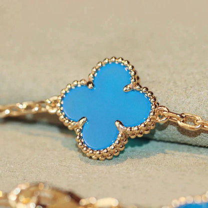 [AuraEcho Jewelry]CLOVER 20 MOTIFS TURQUOISE GOLD