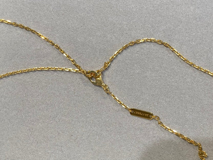 [AuraEcho Jewelry]CLOVER 25MM NECKLACE GOLD CARNELIAN