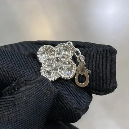 [AuraEcho Jewelry]CLOVER 10 MOTIFS  DIAMOND NECKLACE SILVER