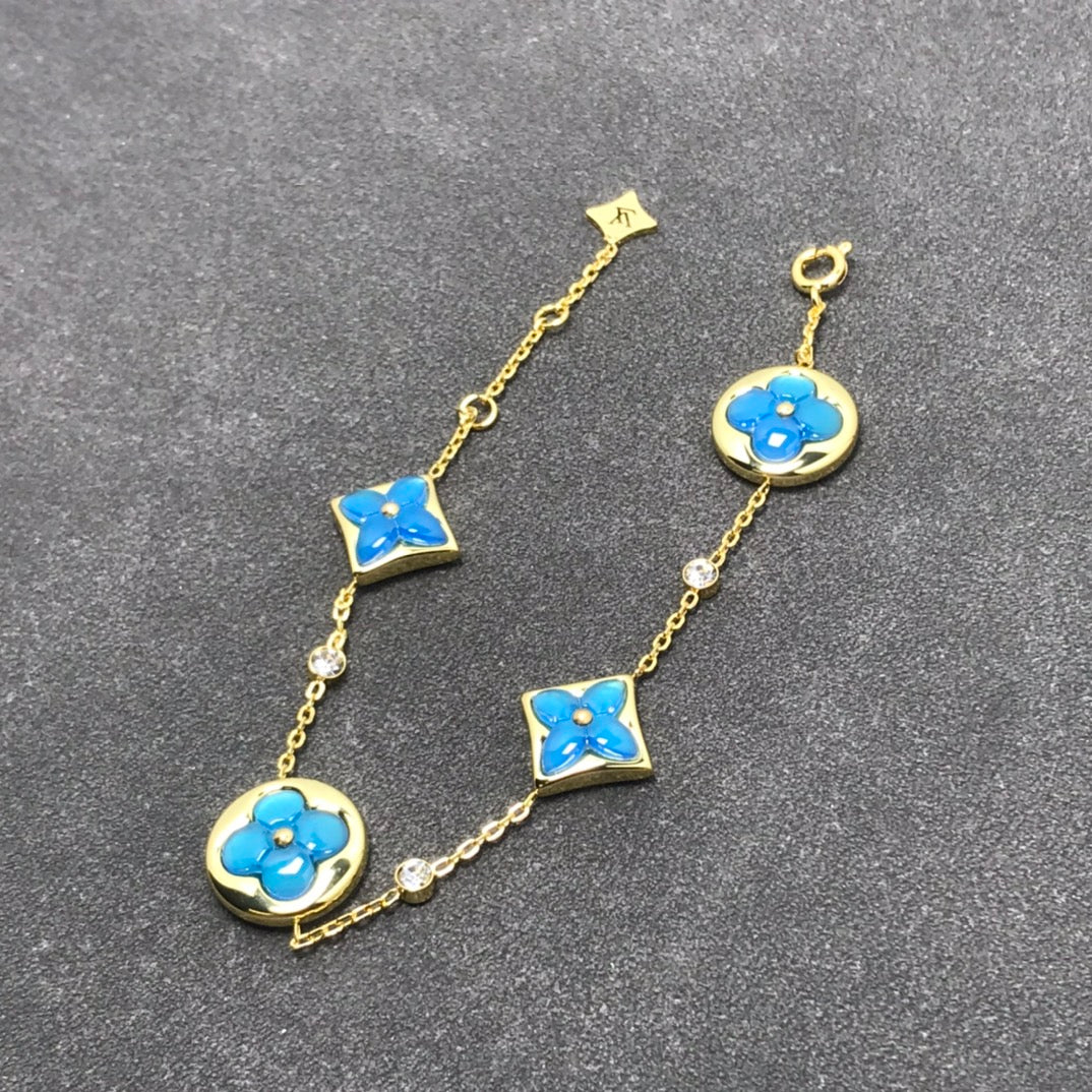 [AuraEcho Jewelry]STAR AND SUN TURQUOISE 4 MOTIFS 3 DIAMONDS