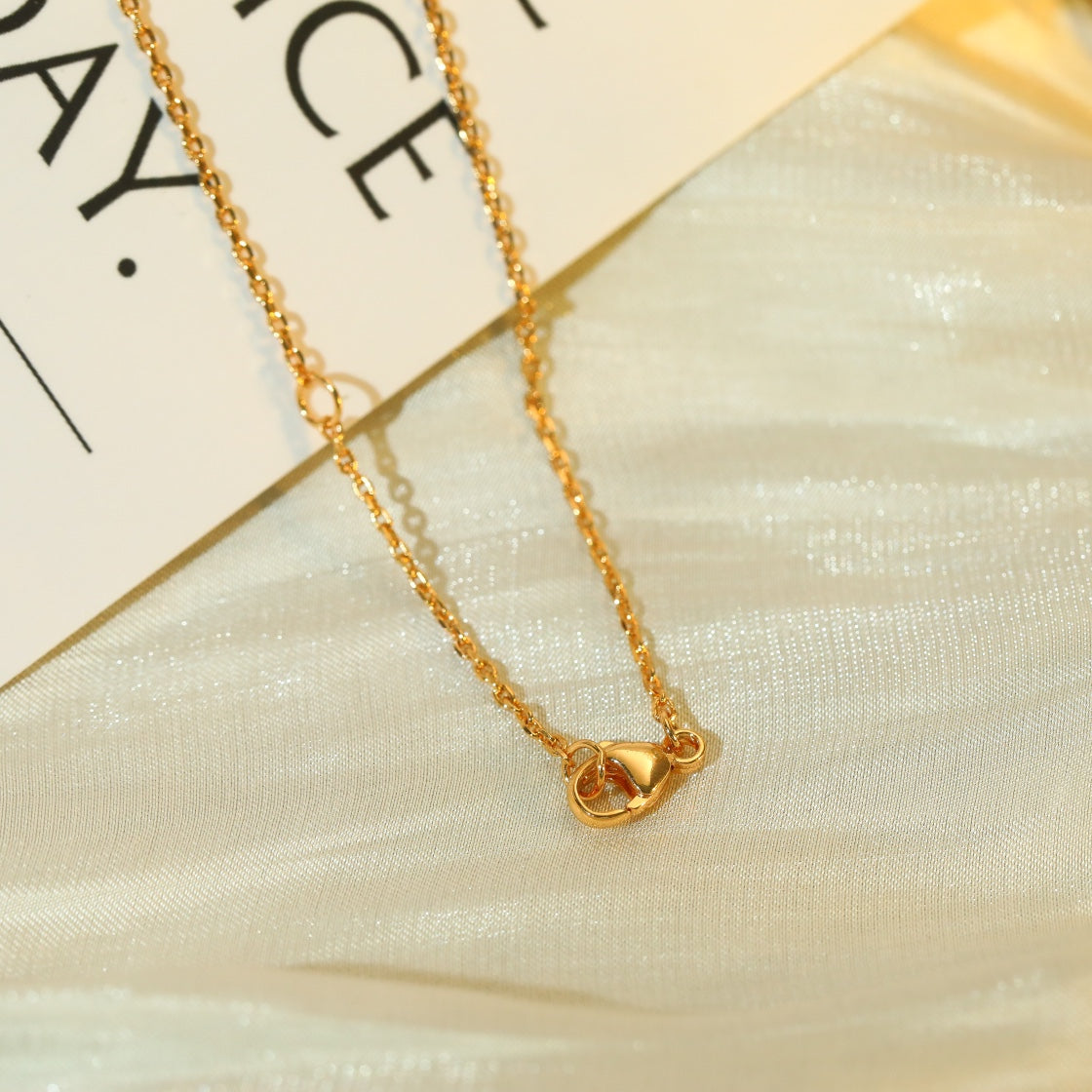 [AuraEcho Jewelry]VOLT SILVER DIAMOND PEDANT NECKLACE