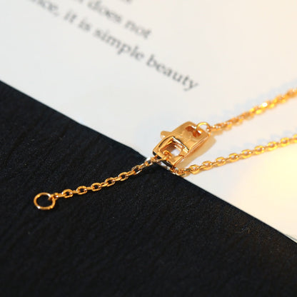 [AuraEcho Jewelry]STAR AND SUN DIAMOND PINK GOLD NECKLACE