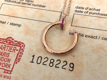 [AuraEcho Jewelry]JUSTE PINK DIAMOND NECKLACE