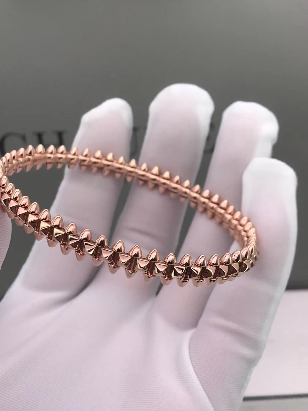 [AuraEcho Jewelry]CLASH PINK GOLD BRACELET
