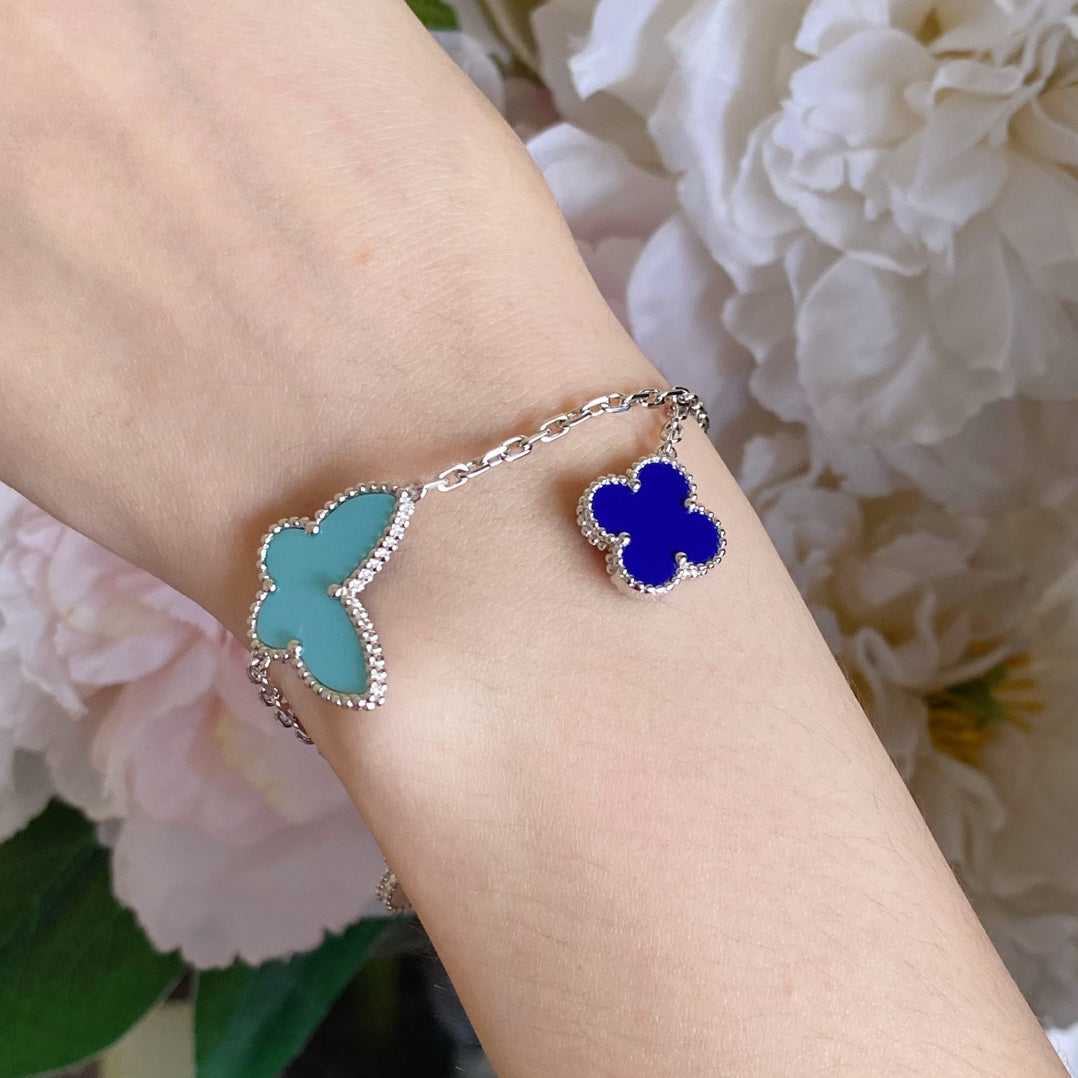 [AuraEcho Jewelry]LUCKY SPRING SILVER BRACELET 4 MOTIF