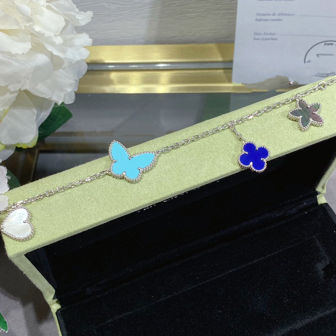 [AuraEcho Jewelry]LUCKY SPRING SILVER BRACELET 4 MOTIF