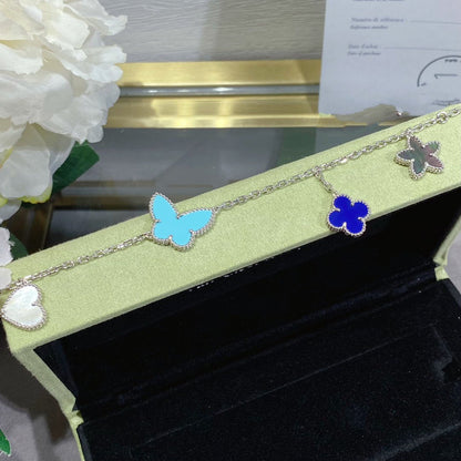 [AuraEcho Jewelry]LUCKY SPRING SILVER BRACELET 4 MOTIF