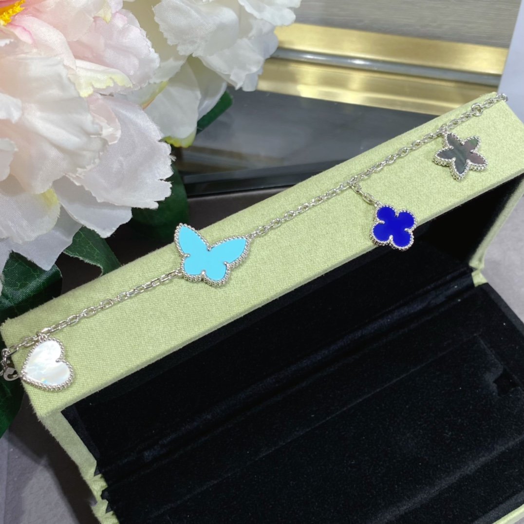 [AuraEcho Jewelry]LUCKY SPRING SILVER BRACELET 4 MOTIF