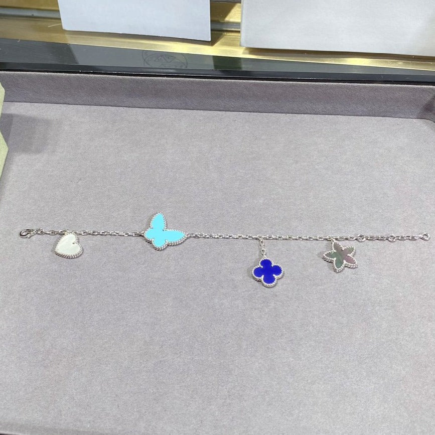 [AuraEcho Jewelry]LUCKY SPRING SILVER BRACELET 4 MOTIF